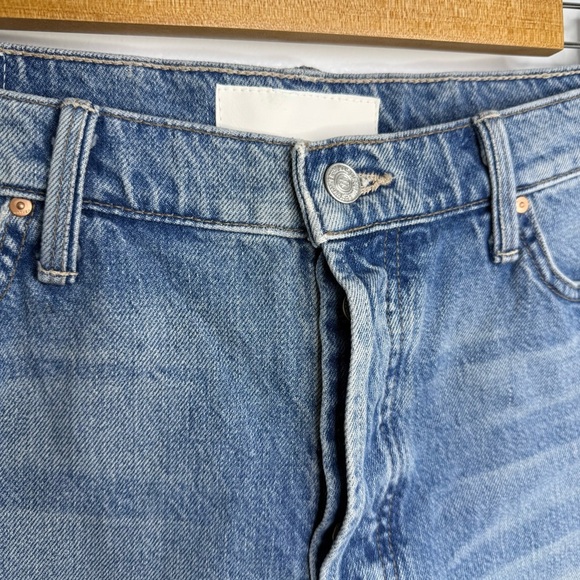 MOTHER SUPERIOR The Skipper Short N’ Long Fray Denim Shorts - Picture 4 of 9